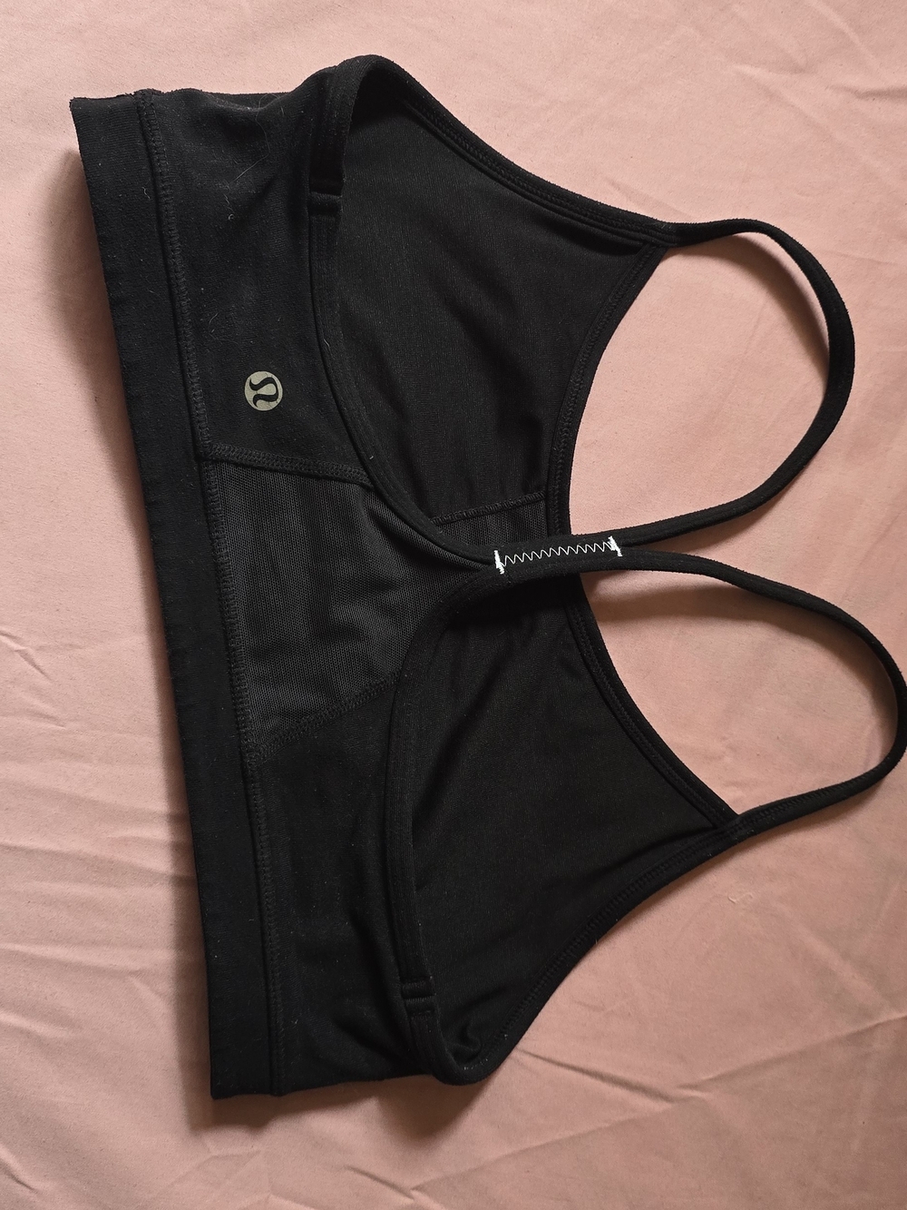 lululemon athletica Black Strappy Light Support Sports Bra